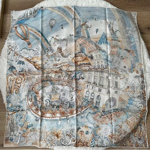 New! Authentic Hermès 90x90cm Scarf - Picture 4 of 5